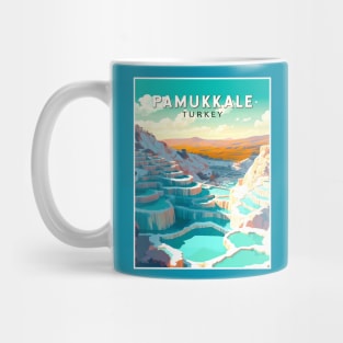 Pamukkale Turkey Travel and Tourism advertising Print Mug